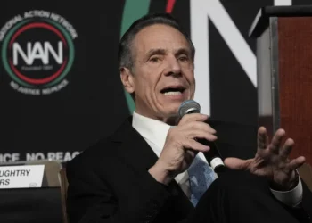 New York Mayor candidate Andrew Cuomo speaks during the New York City Mayoral Candidates Forum at the National Action Network National Convention, Thursday, April 3, 2025, in New York.